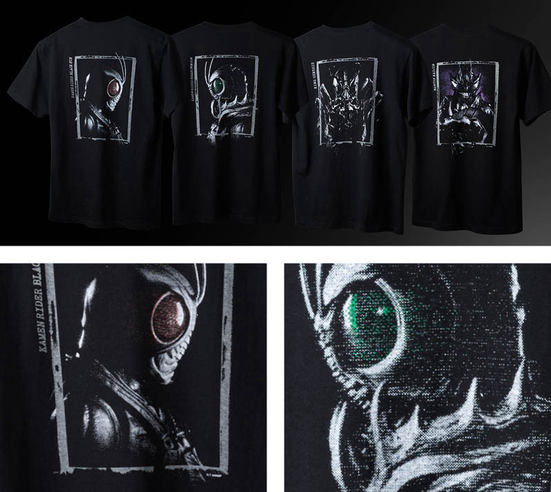 （書籍 “THE BLACK BOOK” 発売記念商品）Tシャツ：KAMEN RIDER BLACK SUN/KAMEN RIDER SHADOWMOON/KING GENESIS/MANTIS KAIJIN